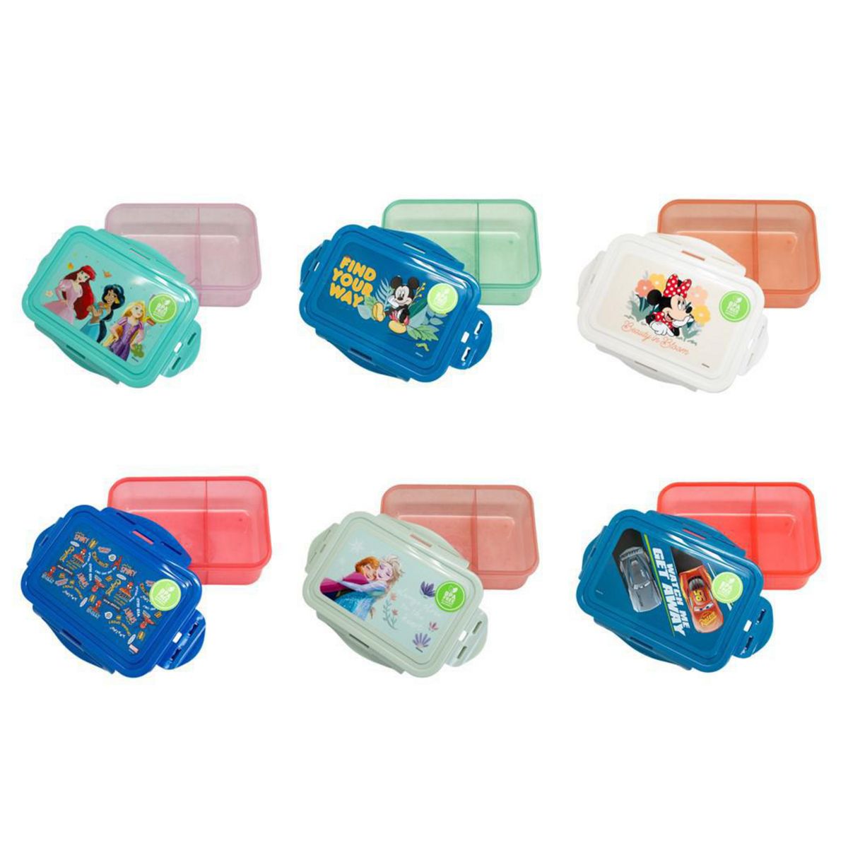 DISNEY - Hermético 700 ml dos divisiones licencias Diseños Surtidos