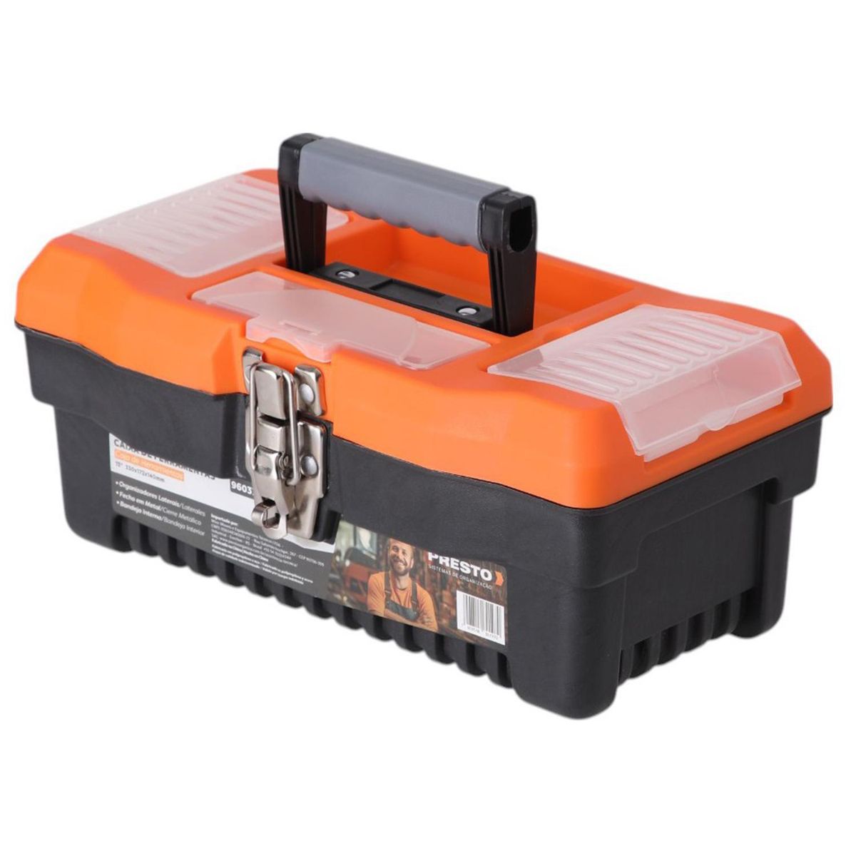 PRESTO - Caja herramientas plástica 33x17x14 cm