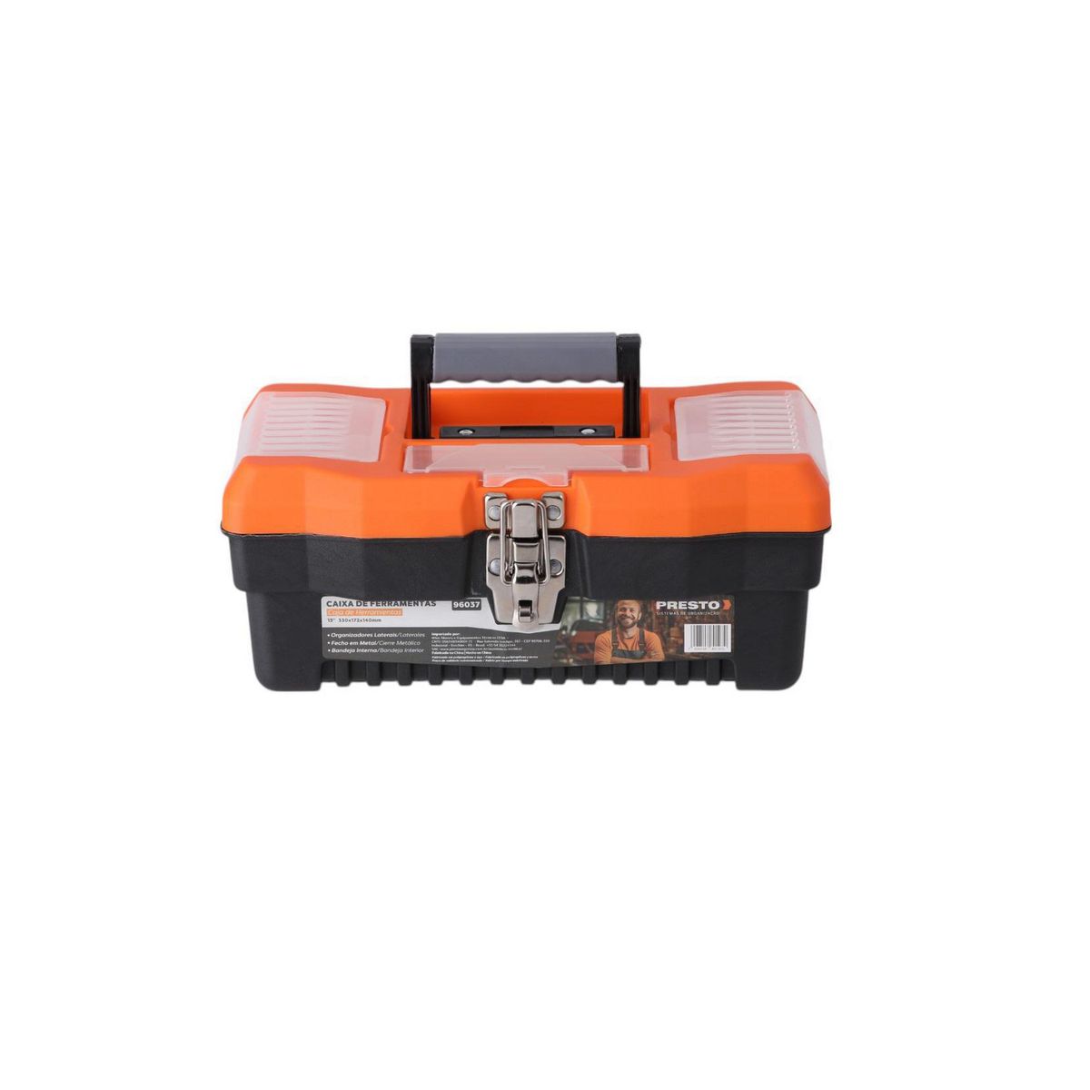 PRESTO - Caja herramientas plástica 33x17x14 cm