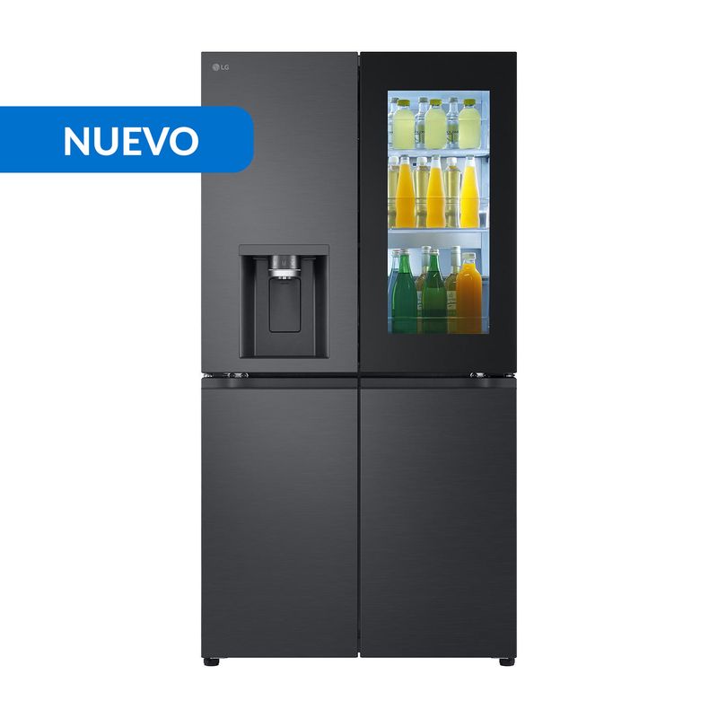 LG - Refrigerador French Door No Frost 638 Litros Negro/Plata Instaview GM92WXV