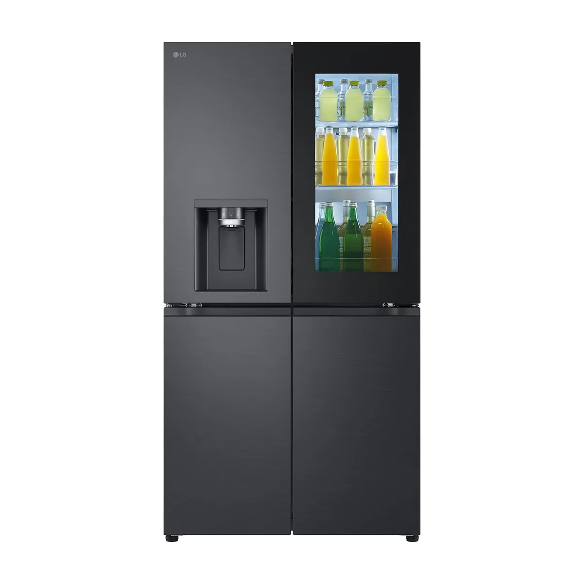 LG - Refrigerador French Door No Frost 638 Litros Negro/Plata Instaview GM92WXV