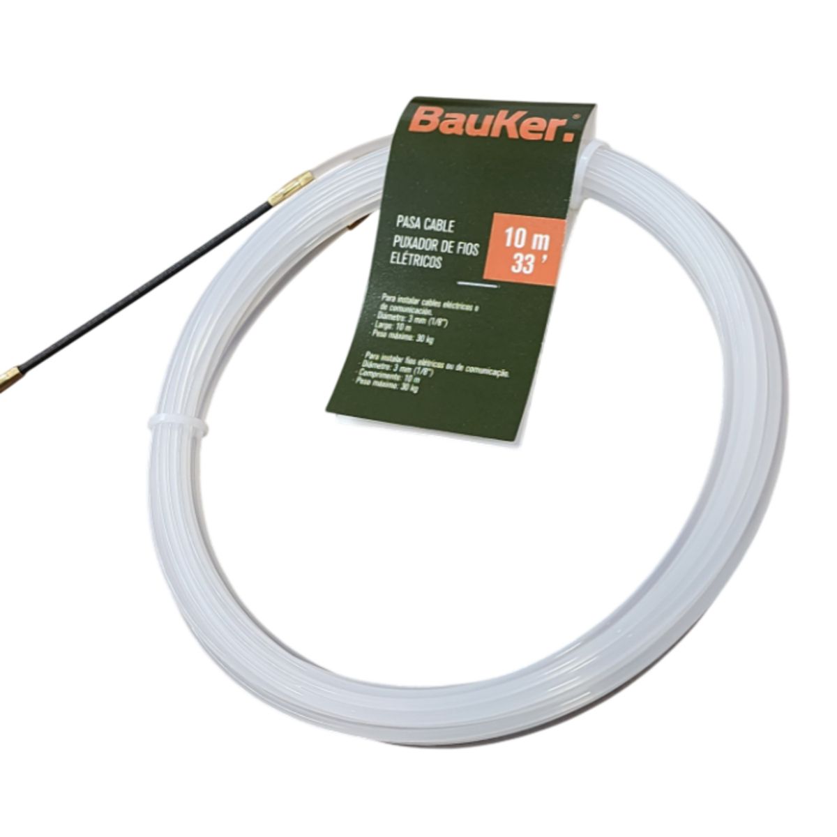 BAUKER - Pasacable de nylon 10 metros