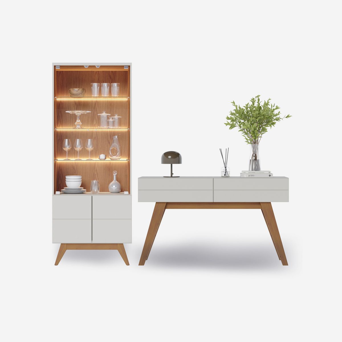 DI PORETTI - Combo vitrina + arrimo Noronha