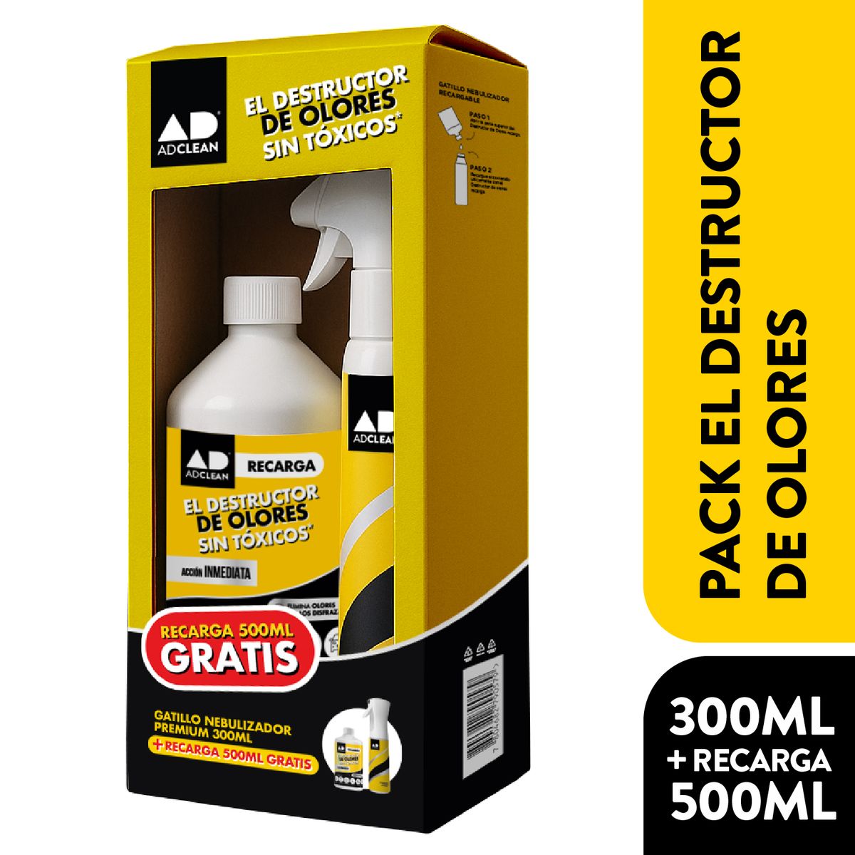ADCLEAN - Recarga + Nebulizador Destructor de Olores