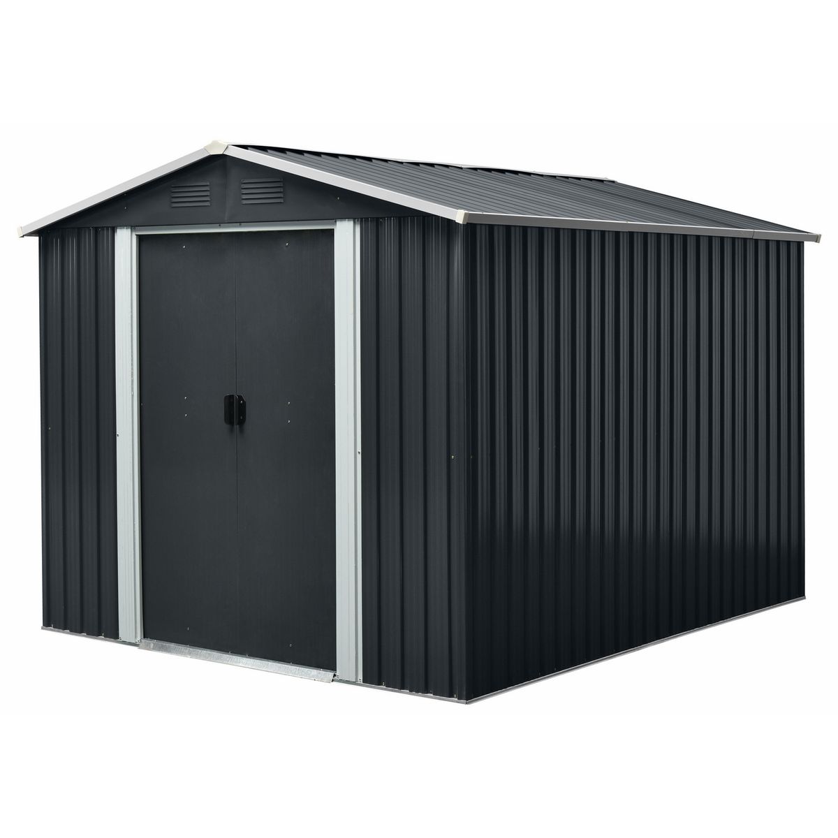 ISUNOR - Bodega Jardín Metálica SD-YX108 Gris 190x236x303 cm