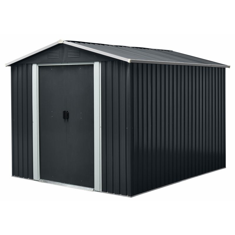 ISUNOR - Bodega Jardín Metálica SD-YX108 Gris 167x59x10 cm