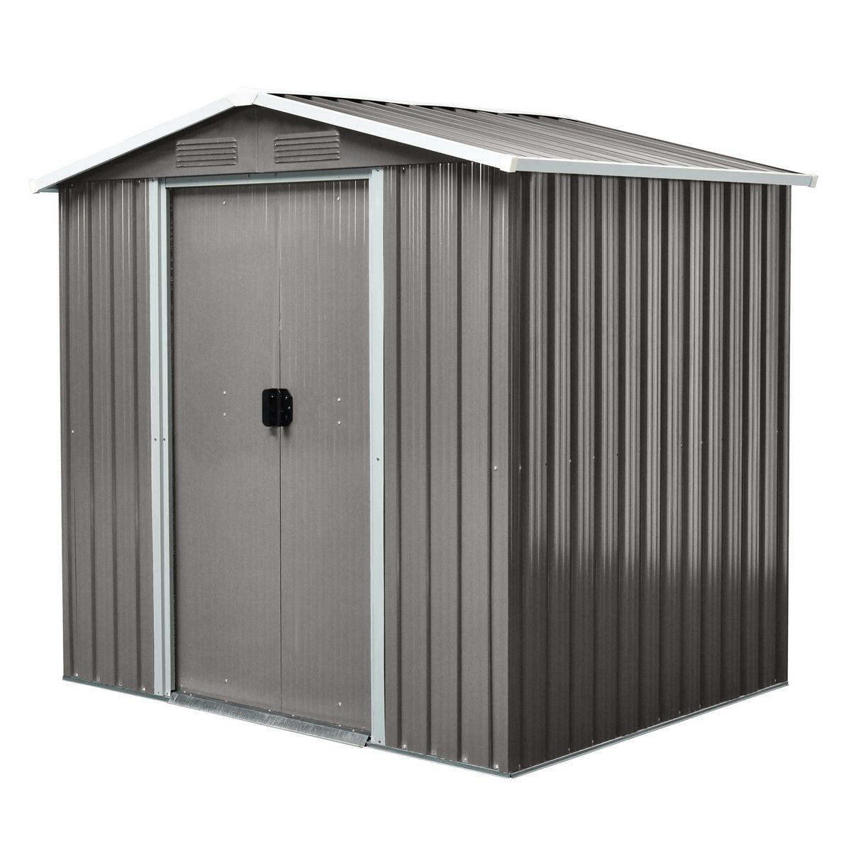 ISUNOR - Bodega Jardín Metálica SD-YX56 Gris 184x194x131 cm