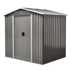 ISUNOR - Bodega Jardín Metálica SD-YX56 Gris 163x58x14 cm