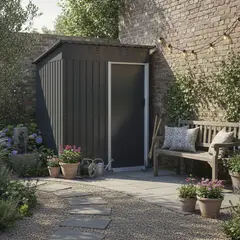 GENERICO - Bodega Lateral A HBIP06 Negro 154x89x184 cm