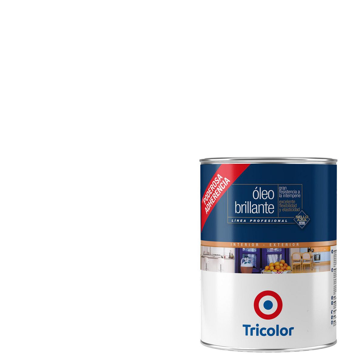 TRICOLOR - Oleo Profesional Tarro 0.25 galón(es) Brillante Blanco Perfecto 