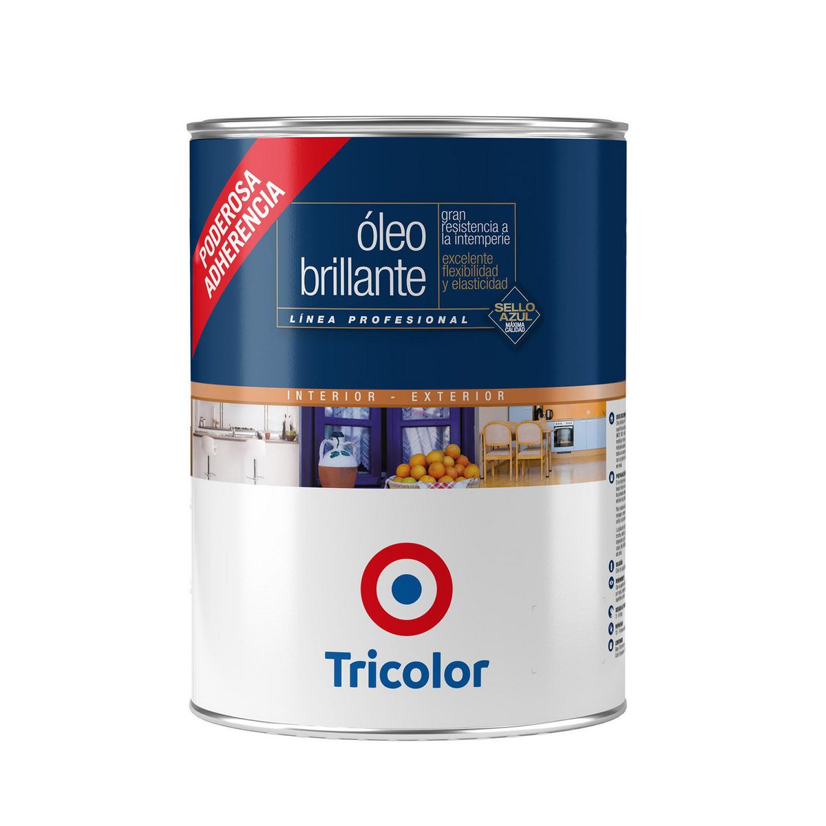 TRICOLOR - Oleo Profesional Tarro 0.25 galón(es) Brillante Negro 