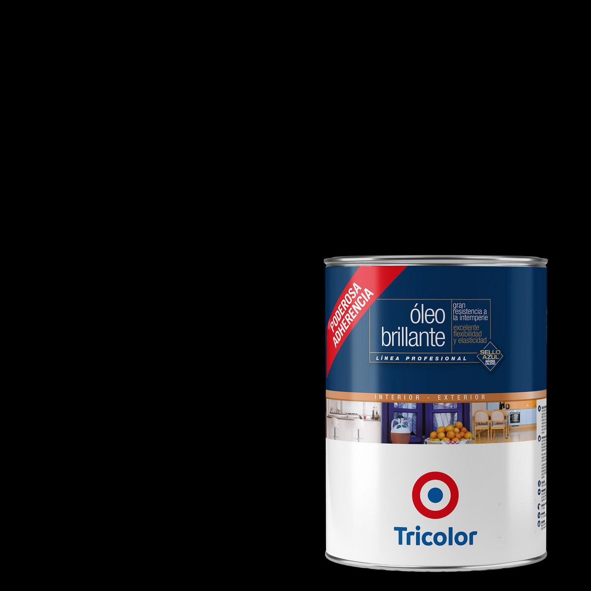 TRICOLOR - Oleo Profesional Tarro 0.25 galón(es) Brillante Negro 