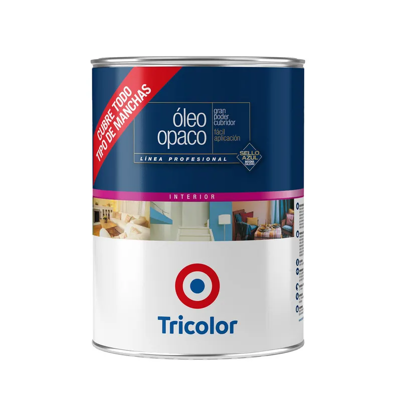 TRICOLOR - Oleo Profesional Tarro 0.25 galón(es) Mate Blanco Perfecto 