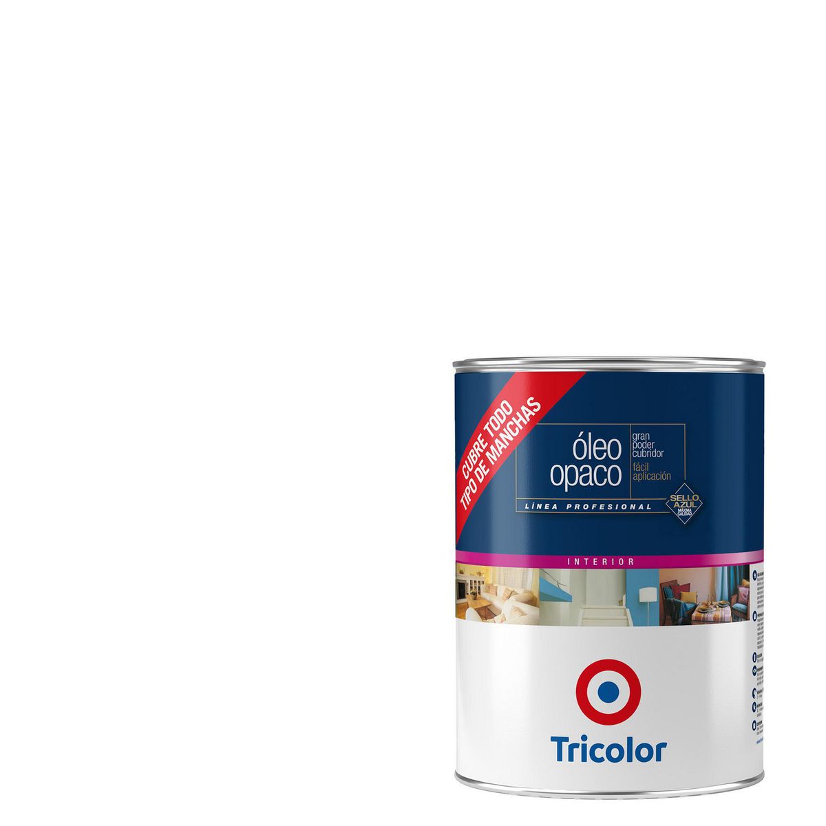 TRICOLOR - Oleo Profesional Galón 1 galón(es) Mate Blanco Perfecto 