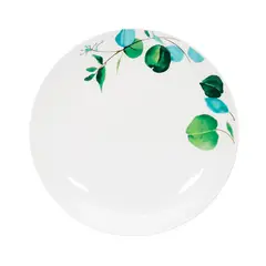 DORAL - Set 4 Platos Base 28 cm Porcelana Flor Multicolor