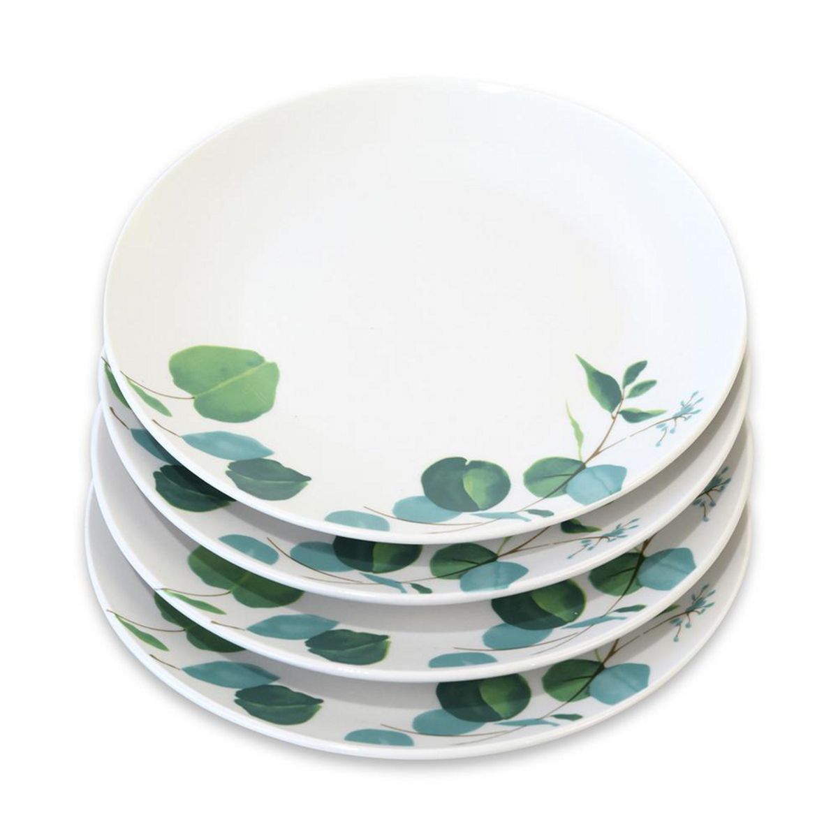 DORAL - Set 4 Platos Base 28 cm Porcelana Flor Multicolor