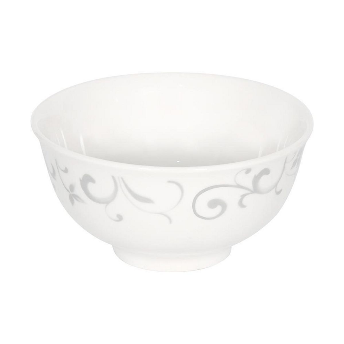DORAL - Set de 4 Bowls Postre Flor Gris