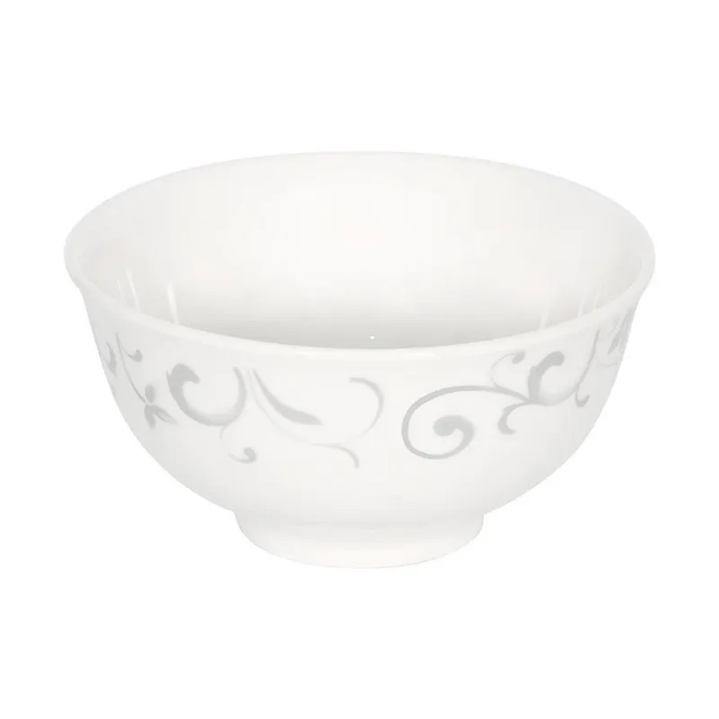 DORAL - Set 4 Bowls Postre Flor Gris