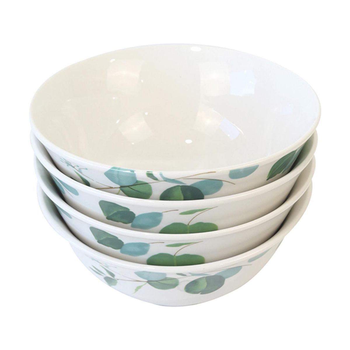 DORAL - Set de 4 Bowls Postre Flor Verde