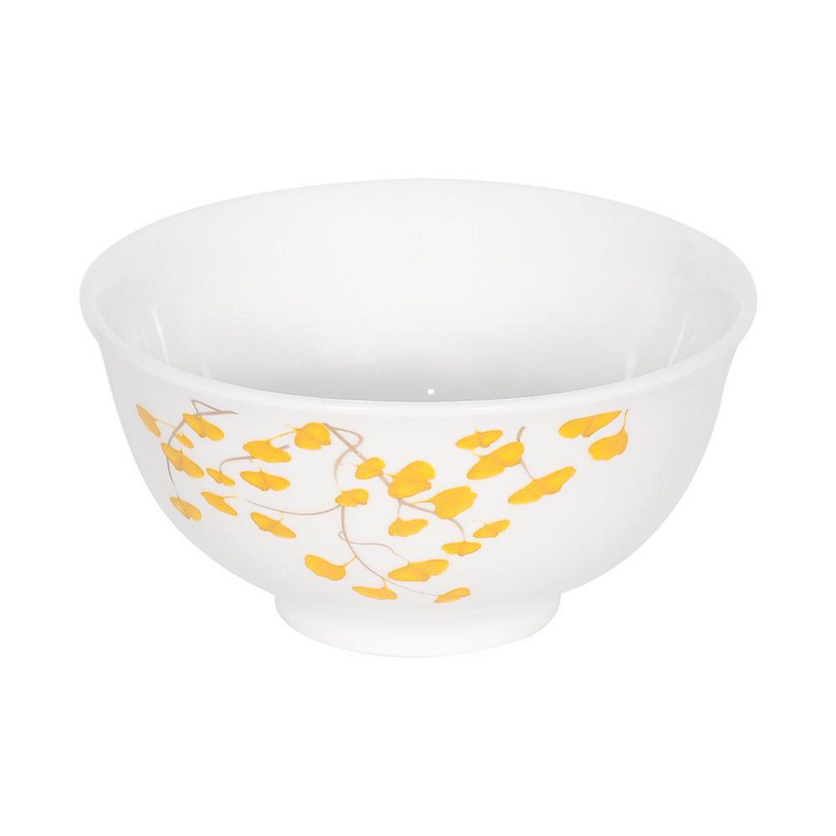 DORAL - Set de 4 Bowls Postre Flor Amarillo