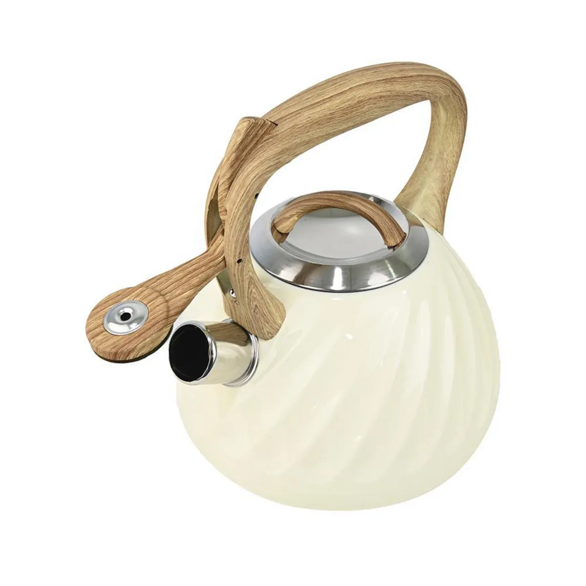 DORAL - Tetera Afrodita 3 l Acero Inoxidable Marfil