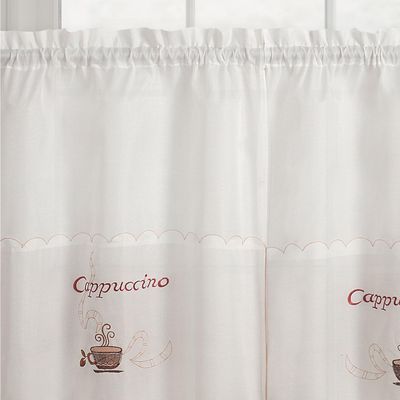 Imagen 2 del producto Set 3 Cortinas De cocina 148x40 cm Blanco