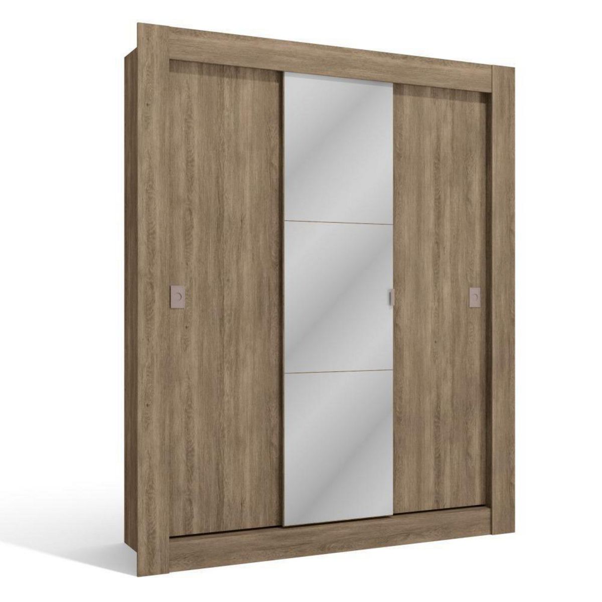 ROCA - Closet 3 Puerta(s) 5 Repisa(s) 170x205x55 cm Nogal