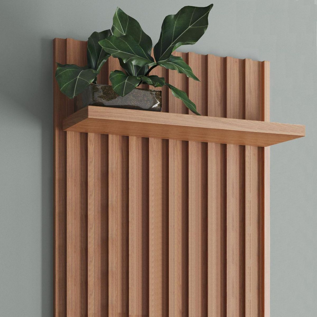 ROCA - Repisa Iguapé 1 Nivel(es) 135x3.8x25 cm Canela