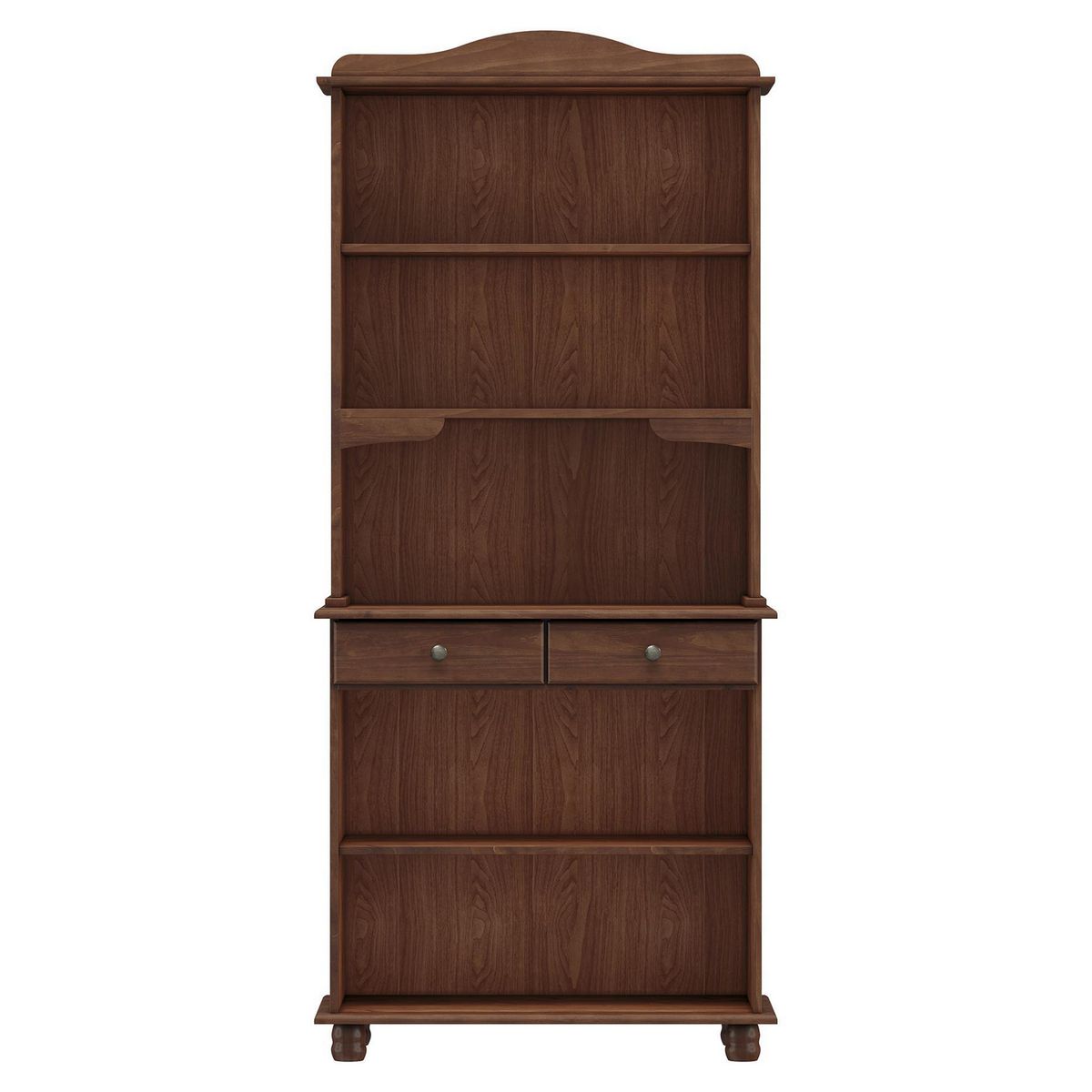 ROCA - Vitrina Santa Fé 4 puertas + 2 cajones caoba