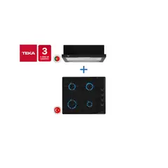 TEKA - Combo Empotrado Encimera Y Campana, Hlx 640 Bk + Tl6310 Bk
