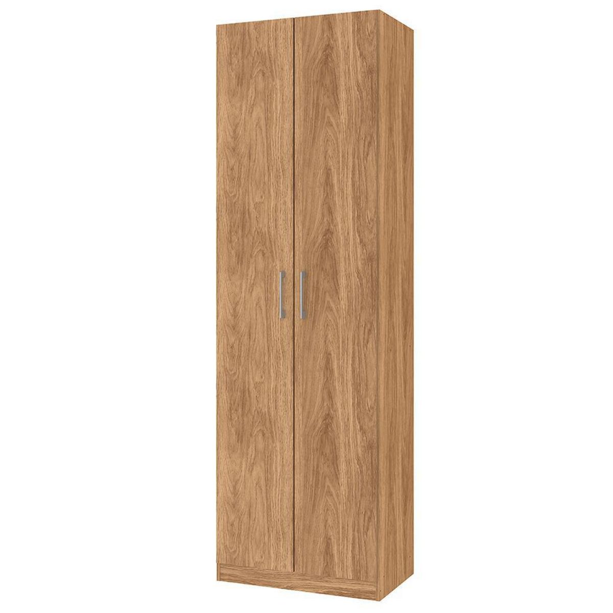 VEKKAHOME - Closet Cali 2 Puerta(s) 5 Repisa(s) 57x182x35 cm Café