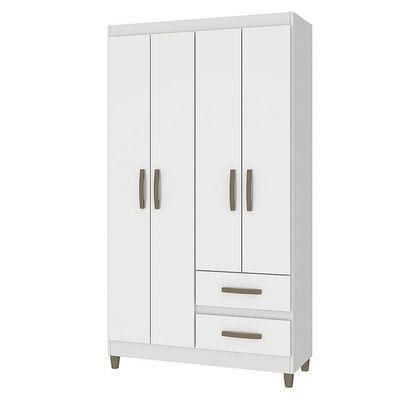 Imagen 2 del producto Closet 4 Puerta(s) 2 Cajón(es) 4 Repisa(s) 99x180x40 cm Blanco