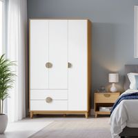 Closet Ipe 3 Puerta(s) 2 Cajón(es) 4 Repisa(s) 47x195x120 cm Blanco