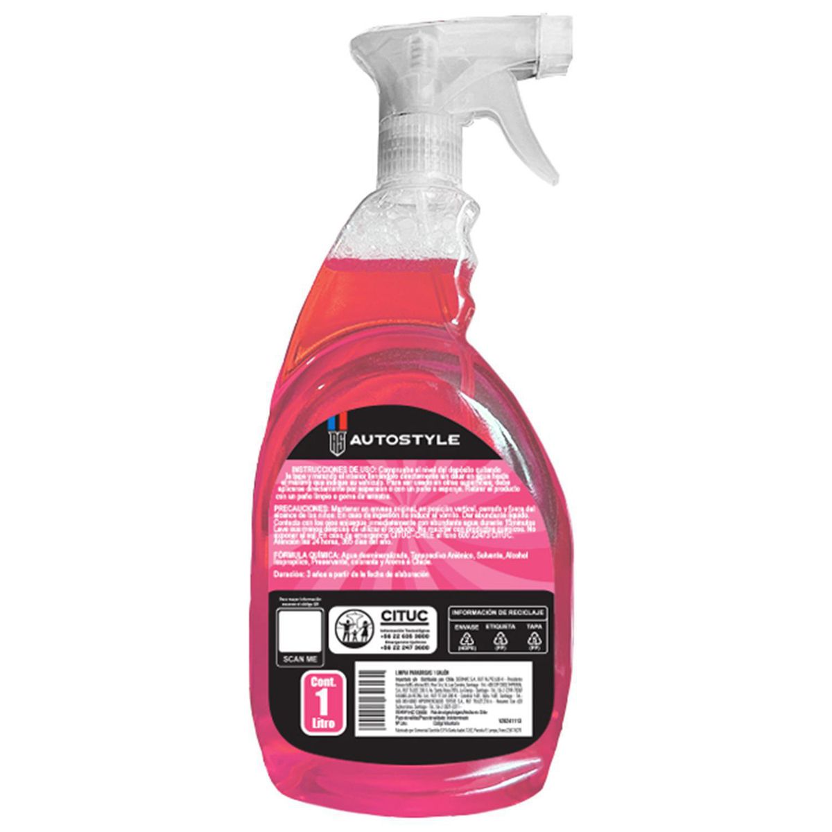 AUTOSTYLE - Limpiaparabrisas 1 l Frasco (plástico/vidrio)