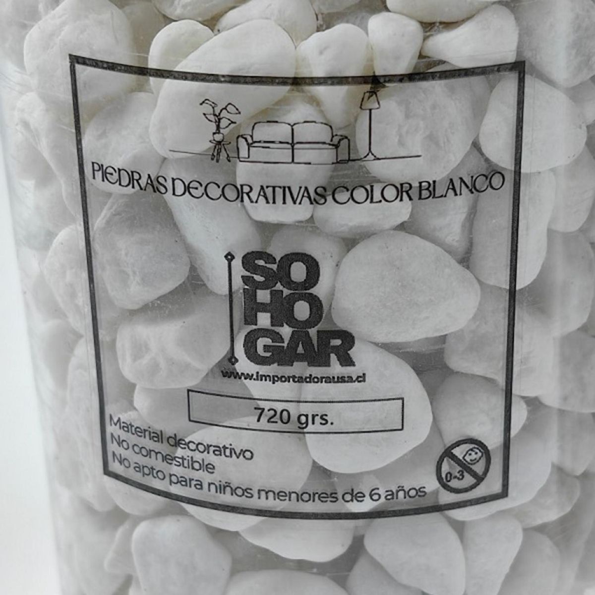 SOHOGAR - Piedras Decorativas Para Jardín 6- 15 Mm 700 Gr