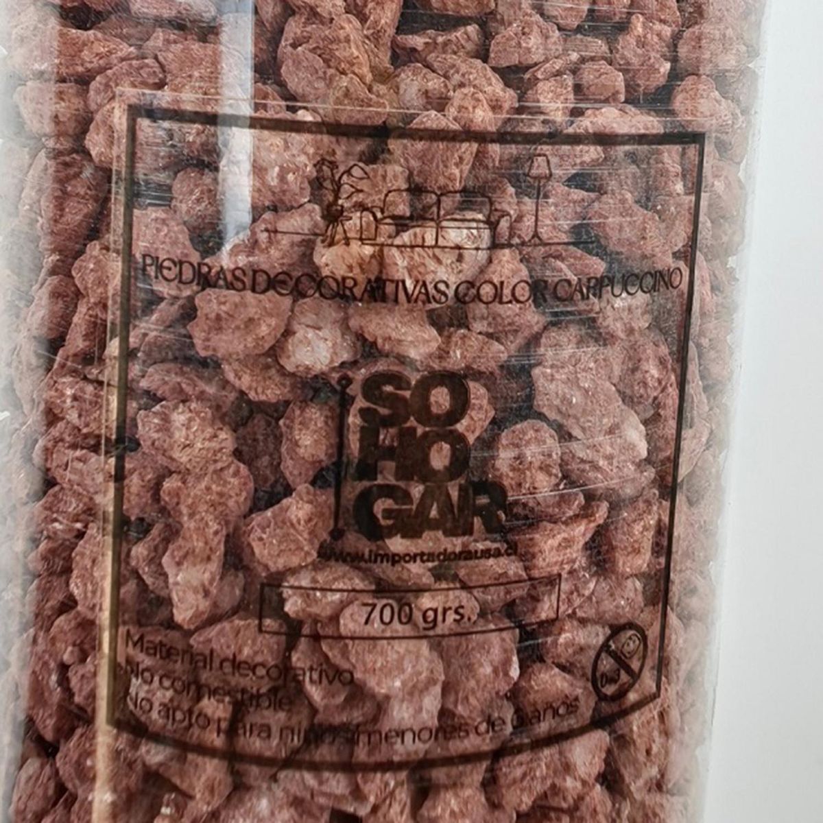 SOHOGAR - Piedras Decorativas 4-10 Mm Cappuccino 700 gr