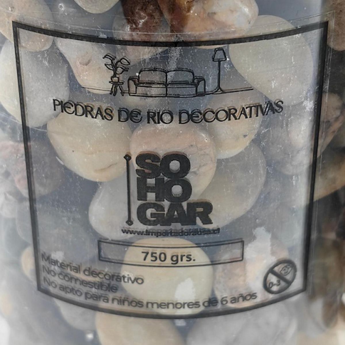 SOHOGAR - Piedras De Rio 6-15 Mm Color Surtido 700 Gr