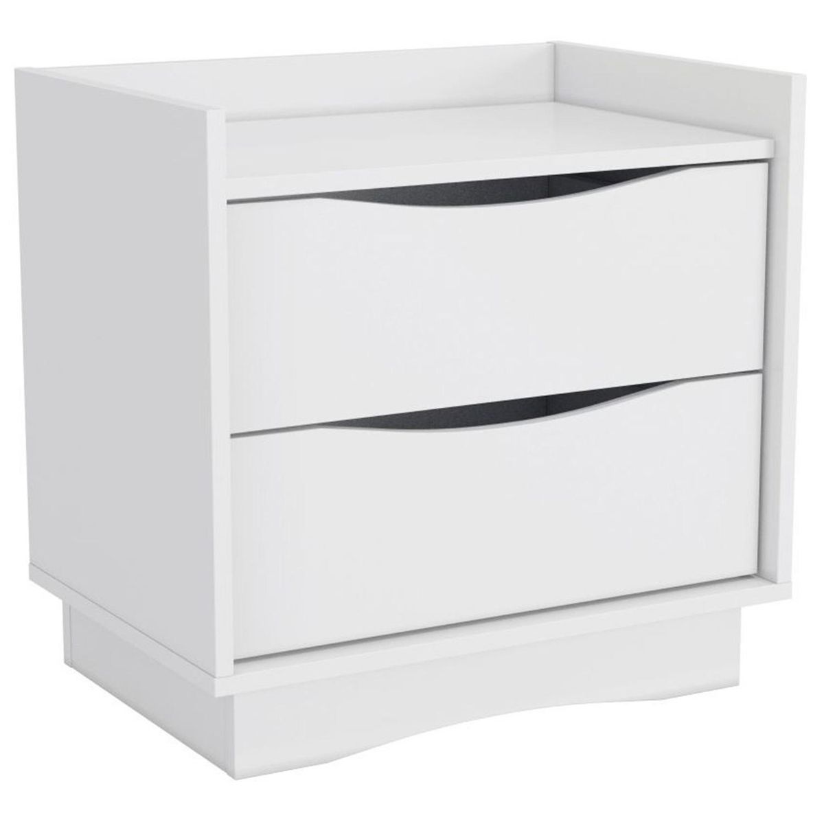 ROCA - Velador 2 Cajón(es) Jerico 52x54x38 cm Blanco