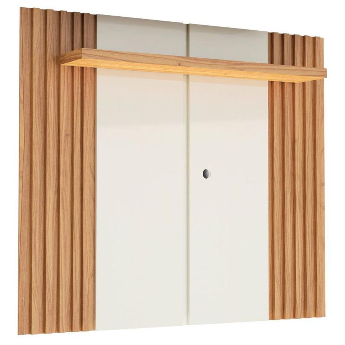 ROCA - Panel TV 55 " Iguape Canela/Blanco 140x120x23.5 cm