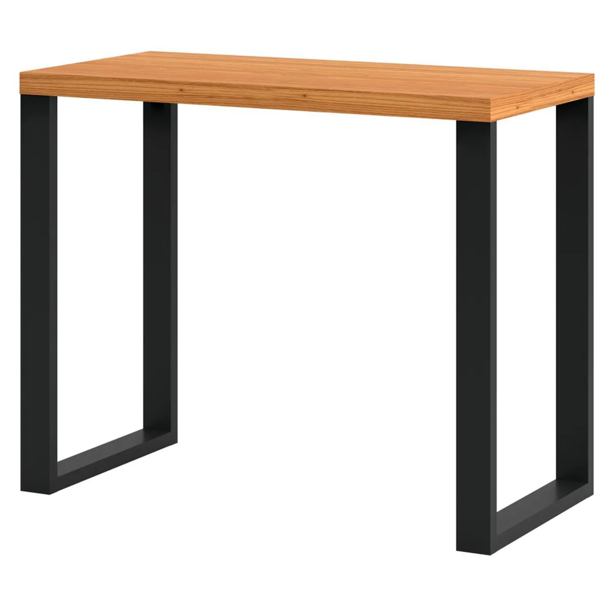 ROCA - Escritorio Yulton Roble-negro 89x73x54 cm