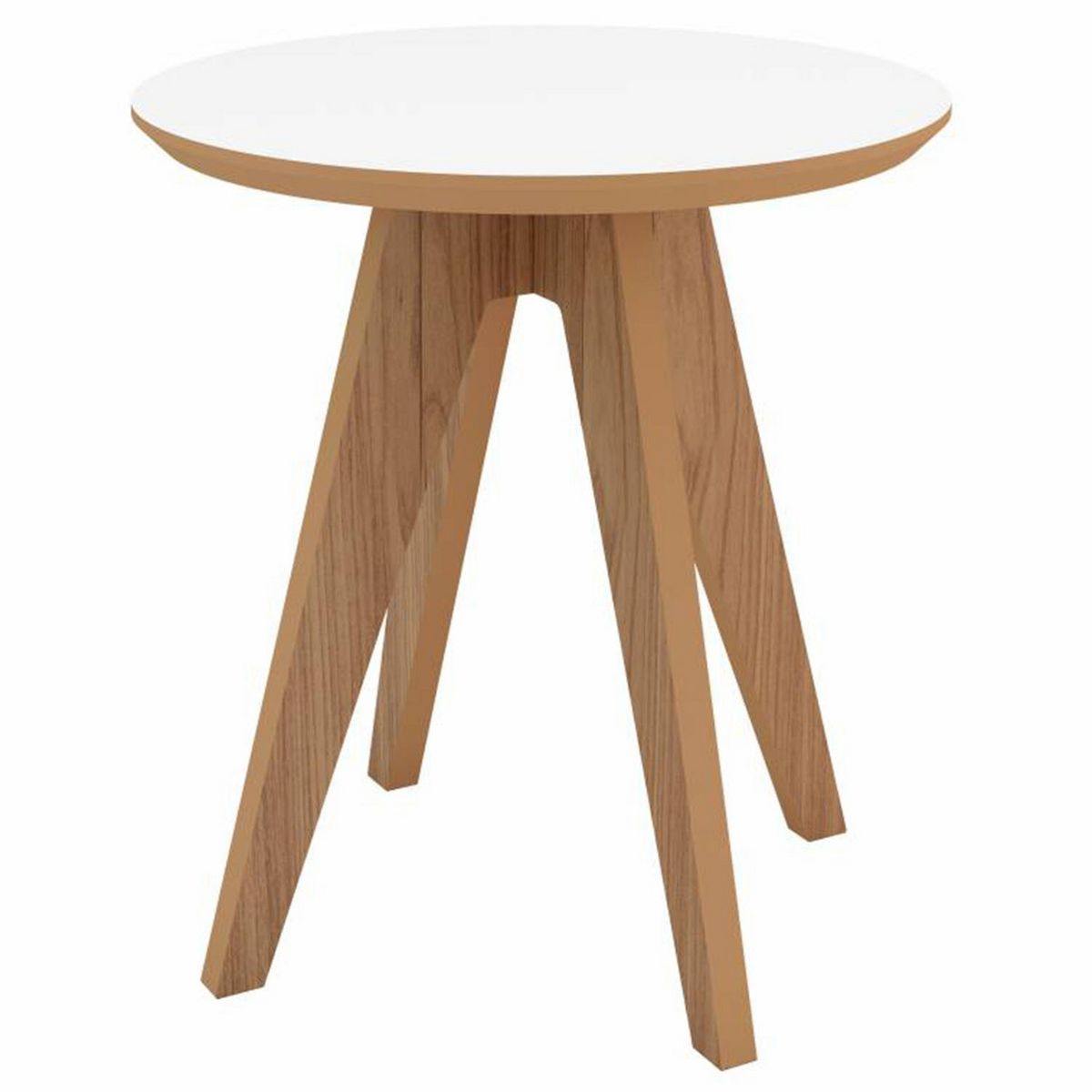 ROCA - Mesa auxiliar Fronteiras Blanco 50x50x55 cm