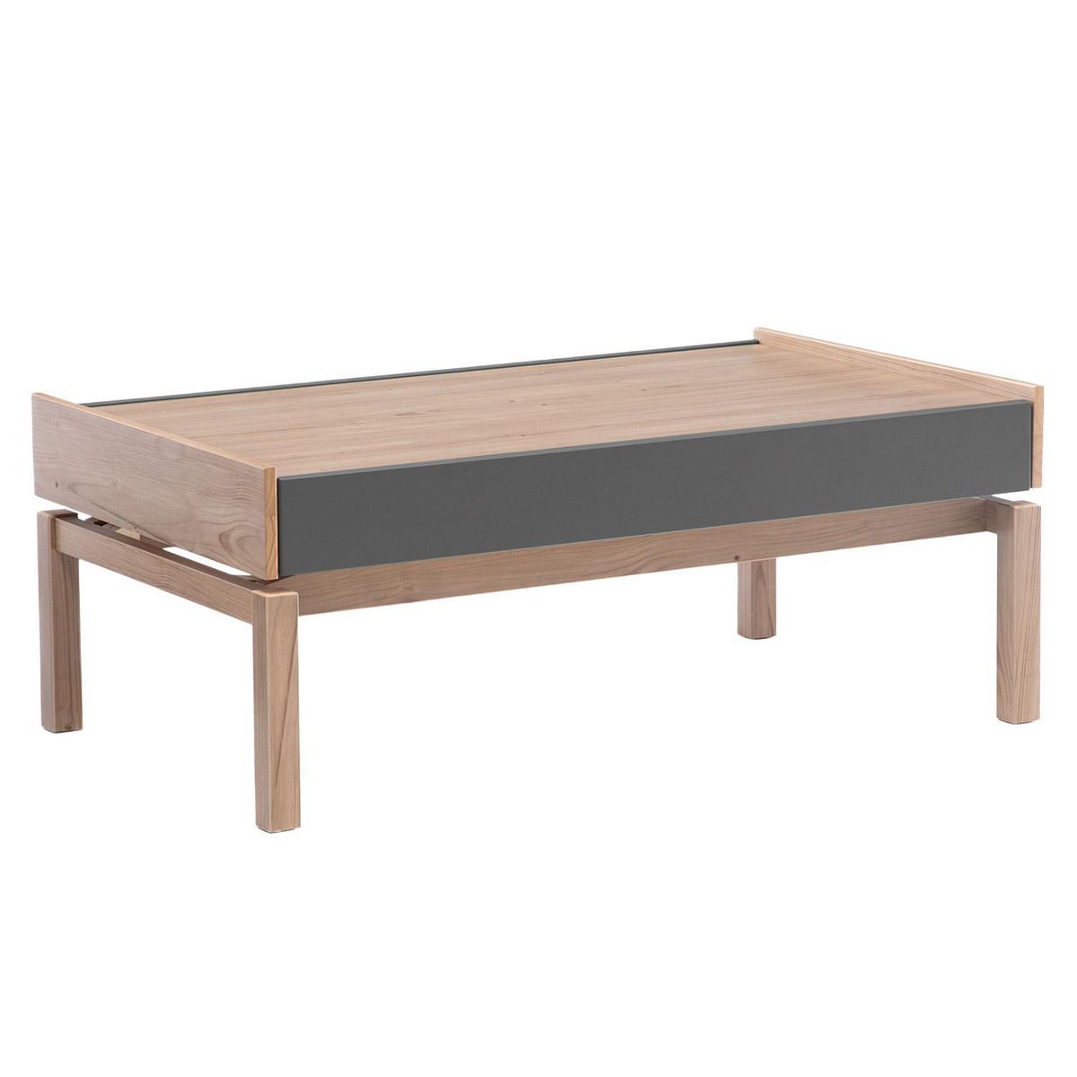 ROCA - Mesa de centro Barcelona Grafito 100x60x30 cm