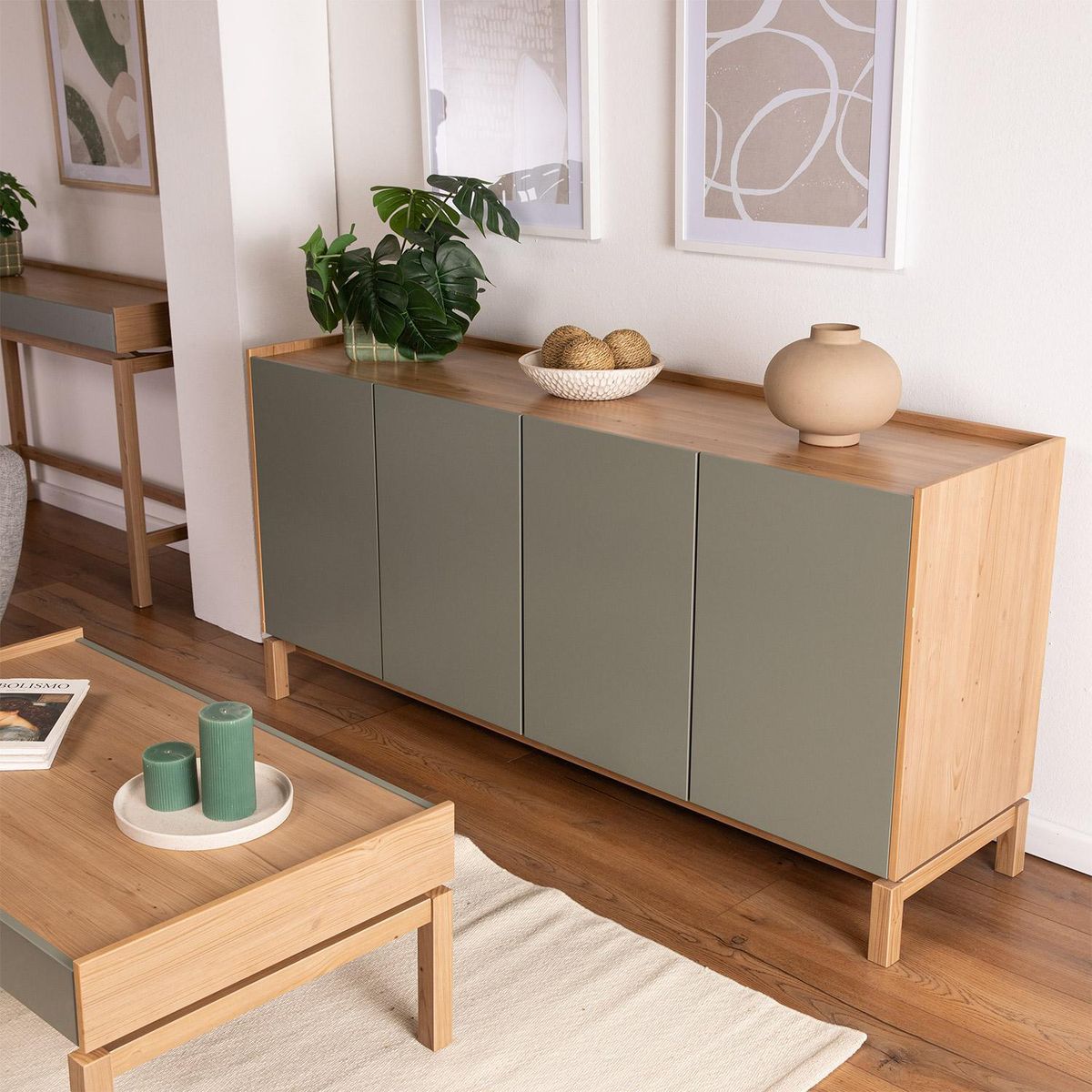 ROCA - Buffet Barcelona Verde 165x45x80 cm