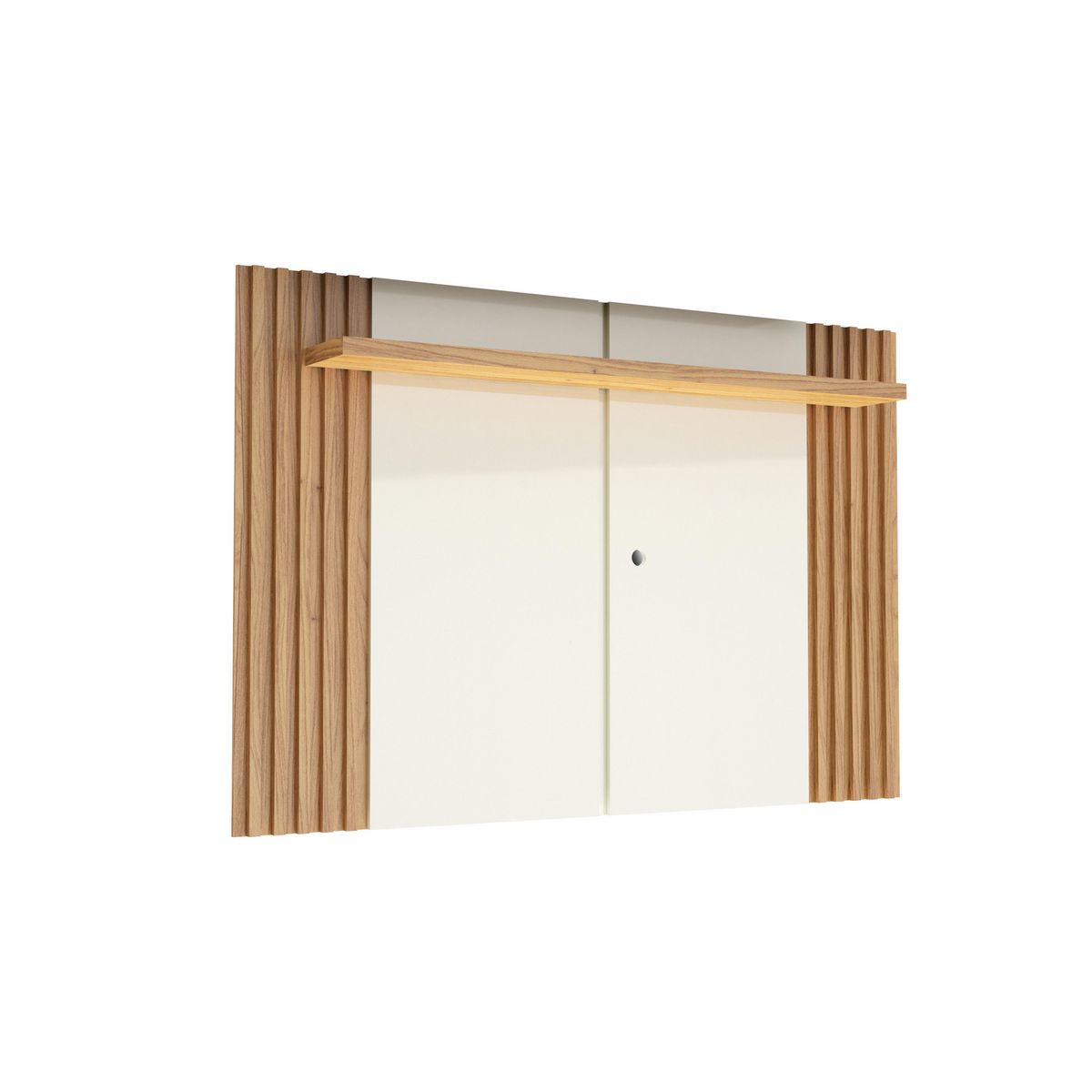 ROCA - Panel TV 65 " Iguapé Blanco/Canela 180x120x23.5 cm