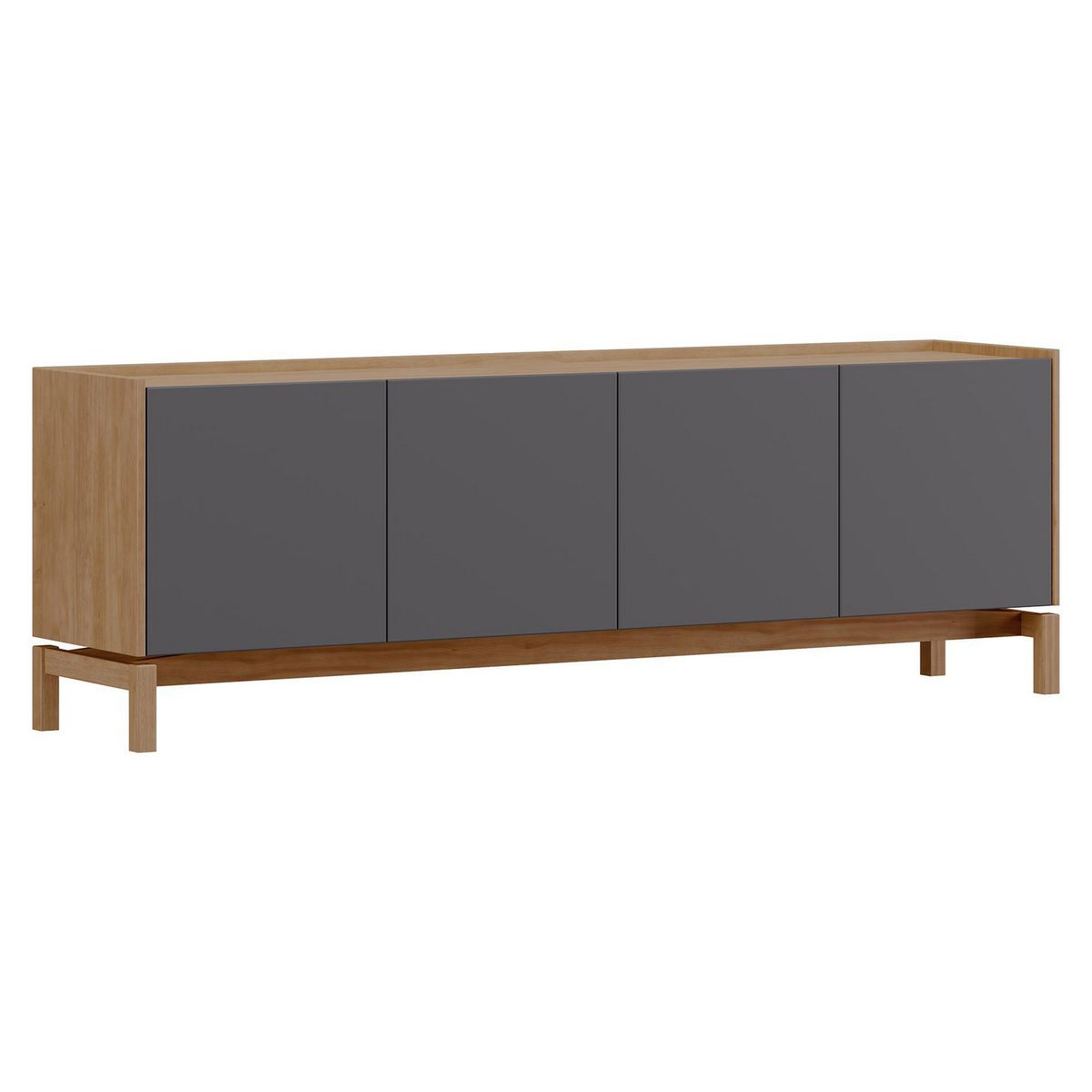 ROCA - Rack TV 75 " Barcelona Grafito 180x60x40 cm