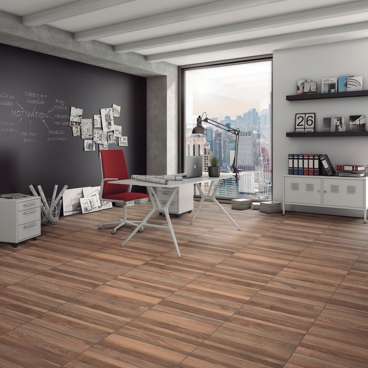 CORDILLERA - Cerámica 61x61 cm Madera Galena Beige 2.58 m2