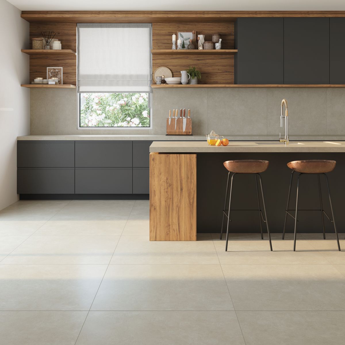 CORDILLERA - Cerámica 93x93 cm Betong grey Gris 2.59 m2