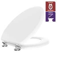 Asiento madera ad elongado cierre normal bis SS304