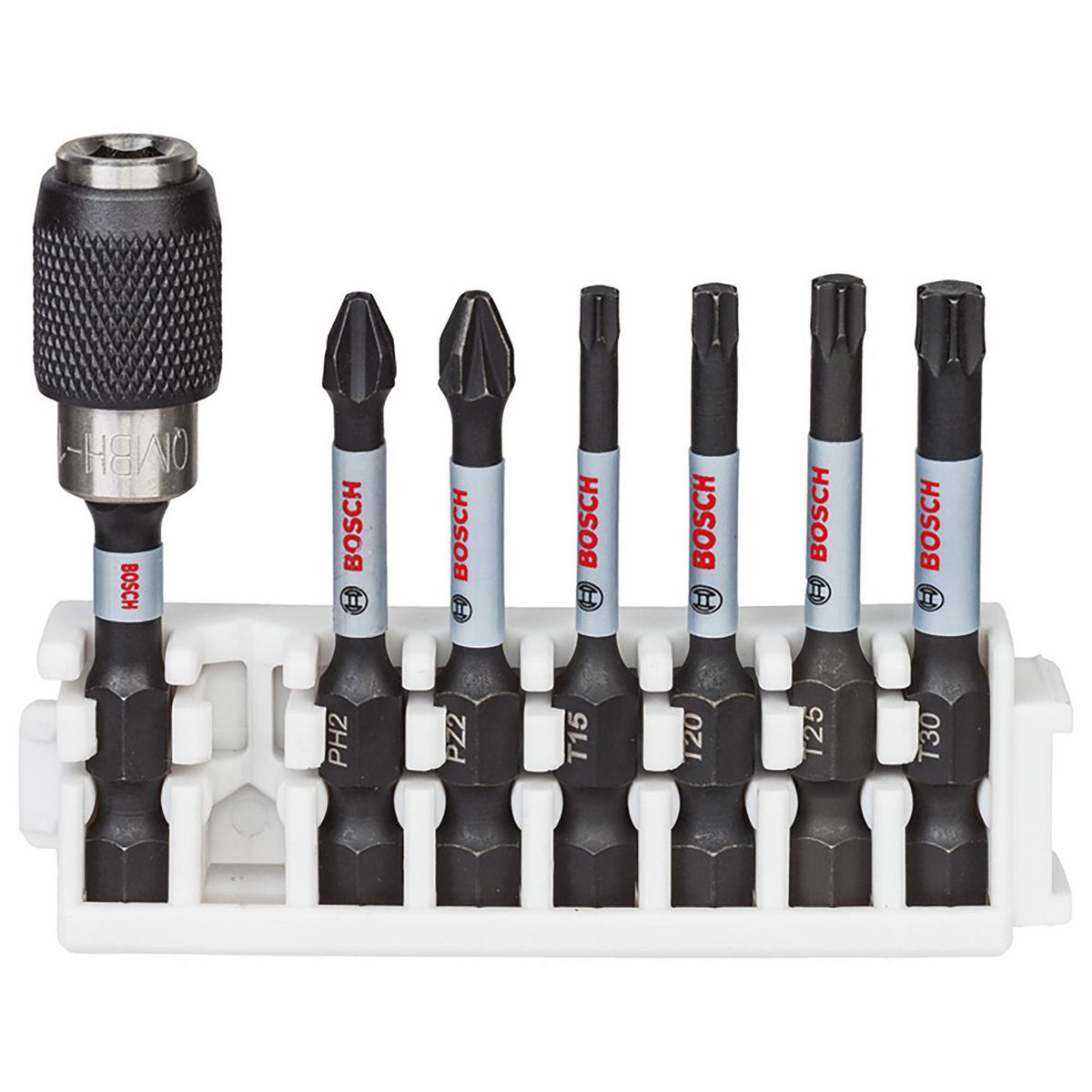 BOSCH - Juego 7 puntas de destornillador de control de impacto