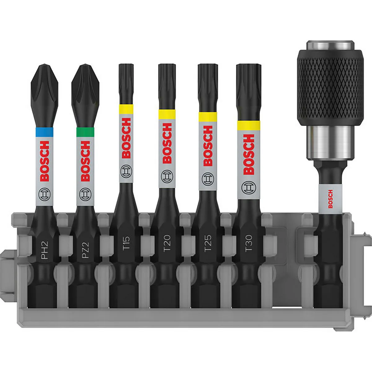 BOSCH - Juego 7 puntas de destornillador de control de impacto